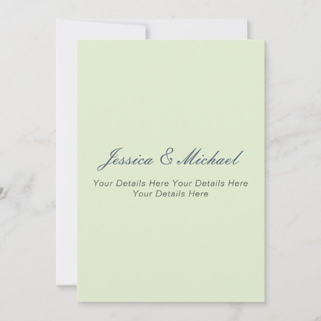 Boda Moderno Elegante Sencillo Simple Profesional (Anverso)