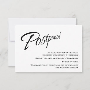 Boda moderno posponía la Invitación