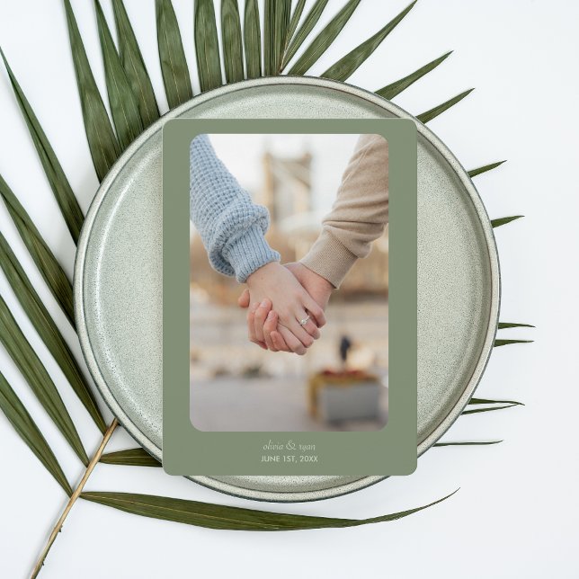 Boda moderno | Reserva la fecha | Dark Sage (Subido por el creador)