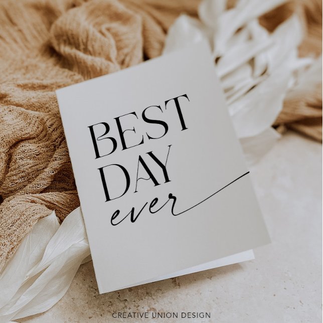 Boda moderno y brillante gracias tarjeta plegada (Subido por el creador)