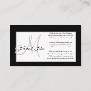 Boda Monograma Deseando Tarjetas Bien