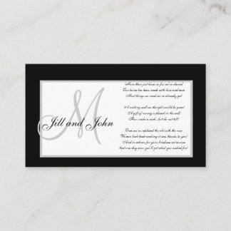 Boda Monograma Deseando Tarjetas Bien