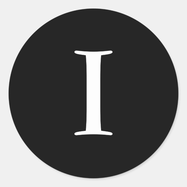 Boda Monograma Pegatinas negros (Anverso)