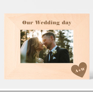 Boda Monograma Personalizado Marcos de imágenes de