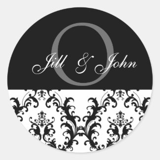 Boda Monograma Sello para sobres inicial de novia