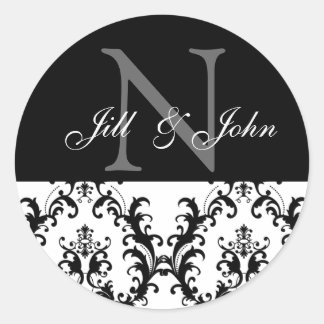 Boda Monograma Sello para sobres inicial de novia