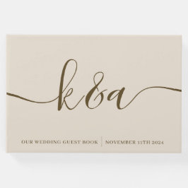 Boda Monogramado Libro de invitados