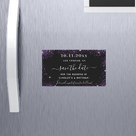 Boda morada negra salva el imán de la cita