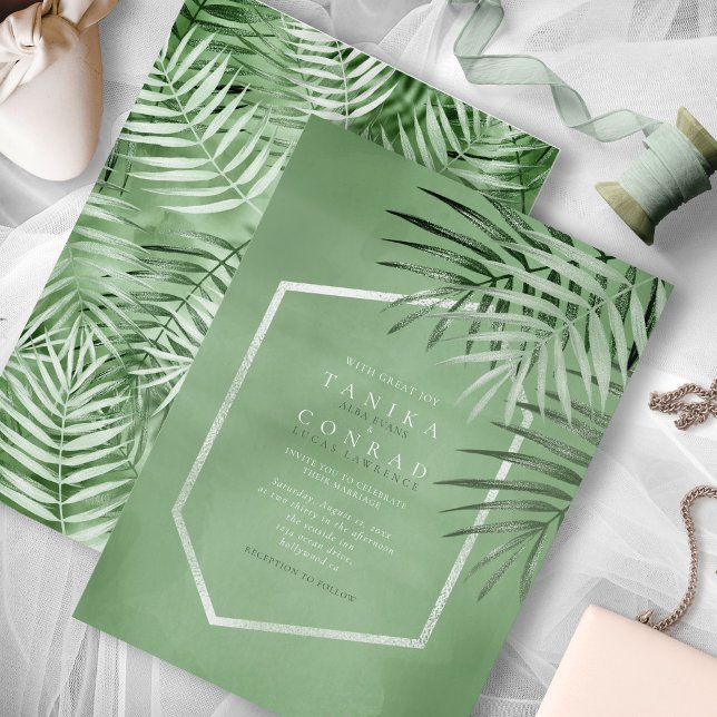 Boda Moss Green ID956 de la hoja de palma exuberan (Subido por el creador)