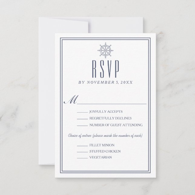 Boda náutica RSVP 2 (Anverso)