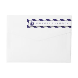 Boda Nautical Stripes & Navy Blue Ship