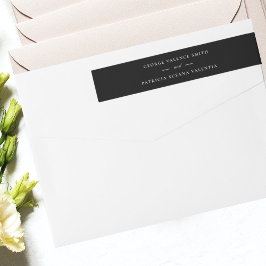 Boda negro blanco elegante de guión clásico