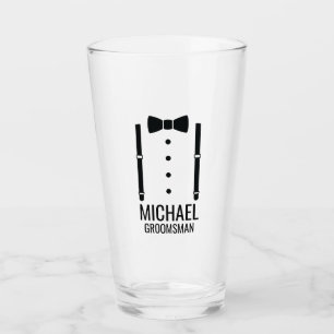 Boda negro Bow Tie Personalizado Groomsmen