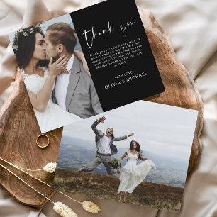 Boda negro de presupuesto - Tarjeta fotográfica