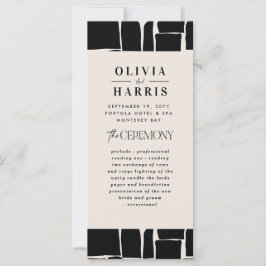 Boda negro y blanco de negrita mínimo moderno