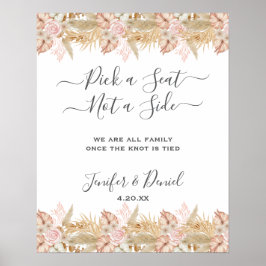 Boda Neutral de la decoración de las flores de pam