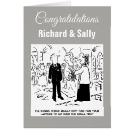 Boda. No hay tiempo para revisar la letra pequeña