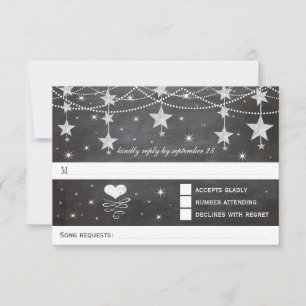 Boda nocturno bajo las estrellas RSVP