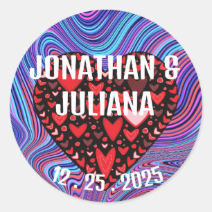 Boda, novia, Groom, Pegatina Personalizado W5