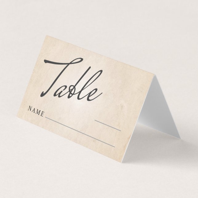 Boda Número de tabla Lugar Tarjeta plegada (Anverso)