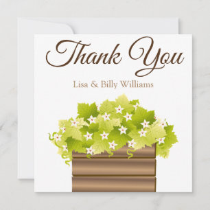 Boda o ducha Gracias a las tarjetas personalizadas