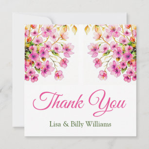 Boda o ducha Gracias a las tarjetas personalizadas