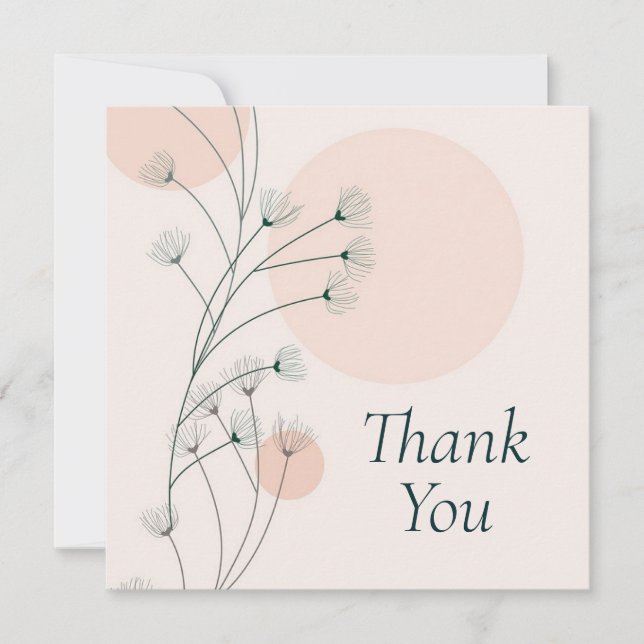 Boda o ducha Tarjetas de agradecimiento (Anverso)