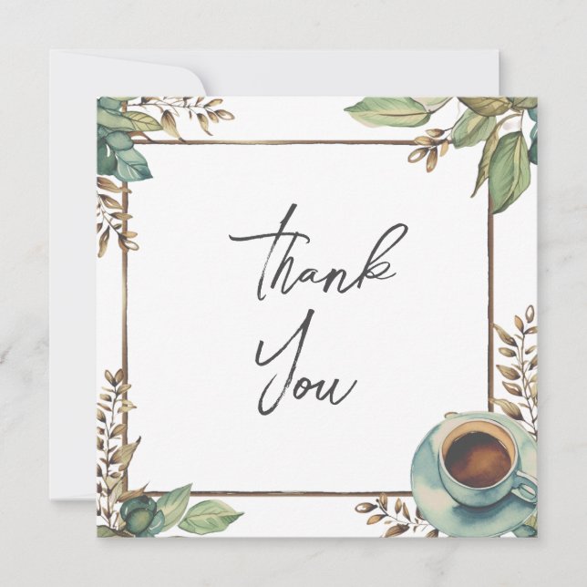 Boda o ducha Tarjetas de agradecimiento (Anverso)