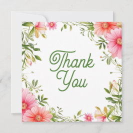 Boda o ducha Tarjetas de agradecimiento