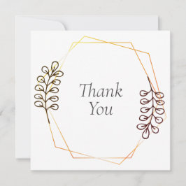 Boda o ducha Tarjetas de agradecimiento