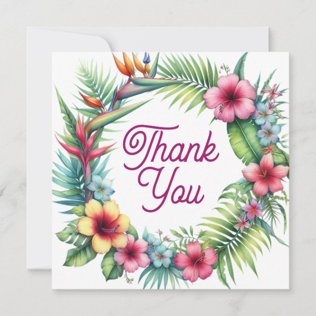 Boda o ducha Tarjetas de agradecimiento (Anverso)