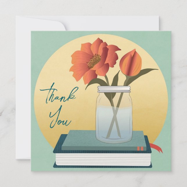 Boda o ducha Tarjetas de agradecimiento (Anverso)