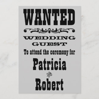 Boda occidental | Invitación