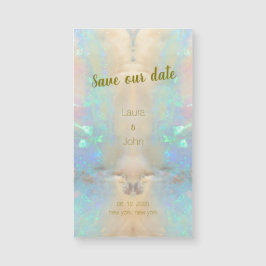 Boda Opal Gemstone Modelo De Mármol Guardar La Fec