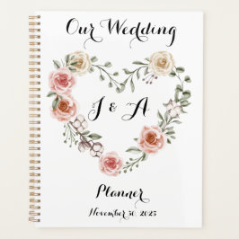 Boda organizador de Rosas de marfil rosa planifica