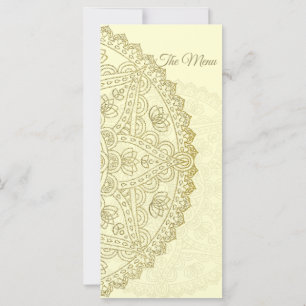 Boda Oriental - Tarjeta de Menú