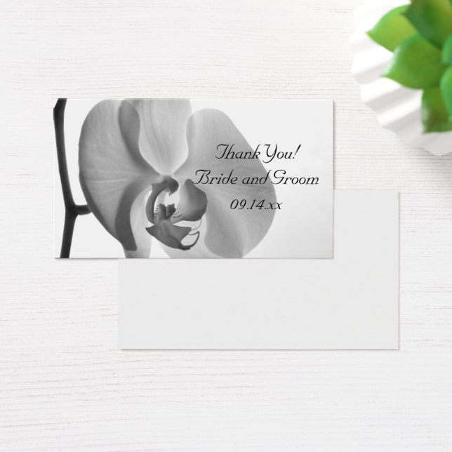 Boda Orquídea Blanca Gracias Por Favor De Las Etiq (Escritorio)