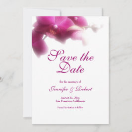 Boda Orquídea Rosa Guardar la Invitación de Fecha