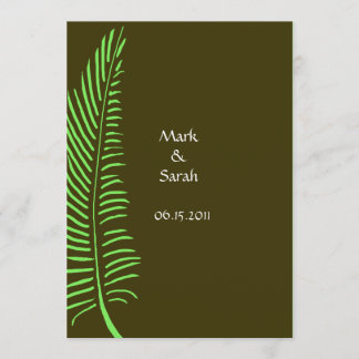 Boda P Invitación de la Palm Frond