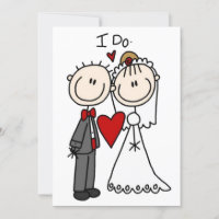 Boda Palo Figuras Añadir Su Invitación De Saludo