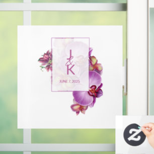 Boda Pareja Monograma Decal y Pegatina