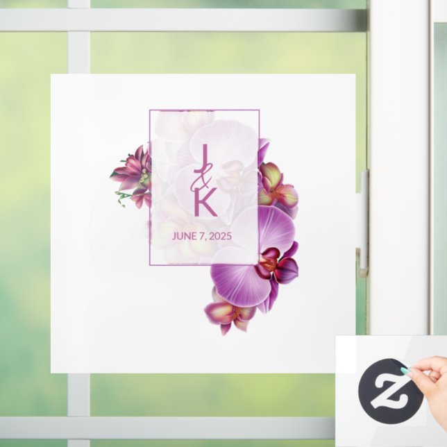 Boda Pareja Monograma Decal y Pegatina (Hogar)