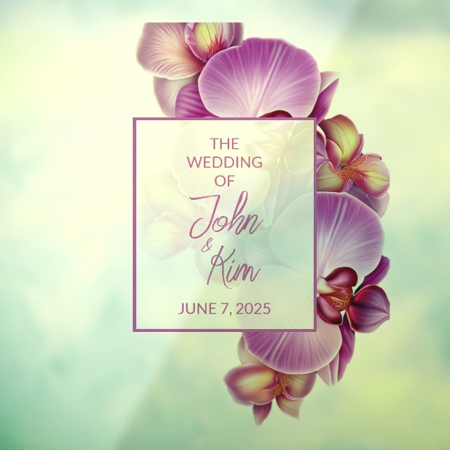 Boda Pareja Monograma Decal y Pegatina (Hoja 3)