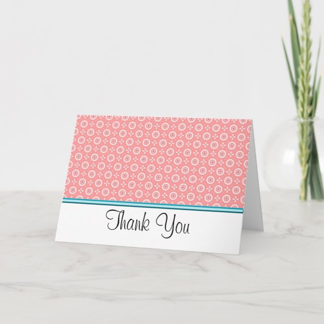 BODA PEACH DOT Gracias Notas (Anverso)