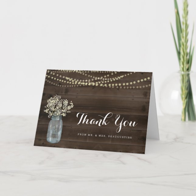 Boda Personalizada de Agradecimiento - Rústico (Anverso)