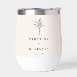 Boda personalizada de la línea de árbol de palma m