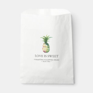 Boda personalizada favorece a las bolsas piña