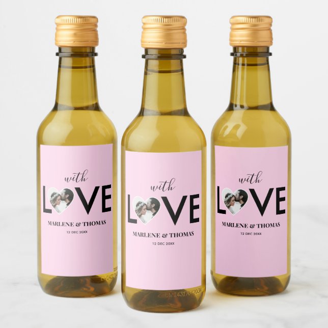 Boda Personalizado de compromiso foto marco de cor (Botellas)