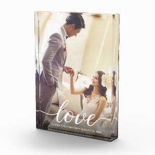 Boda personalizado Foto Keepsake Guión de amor