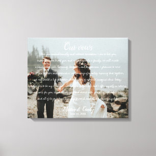 Boda personalizado fotográfico y imagen de lienzo
